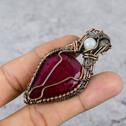 Red Ruby Gemstone Pendant