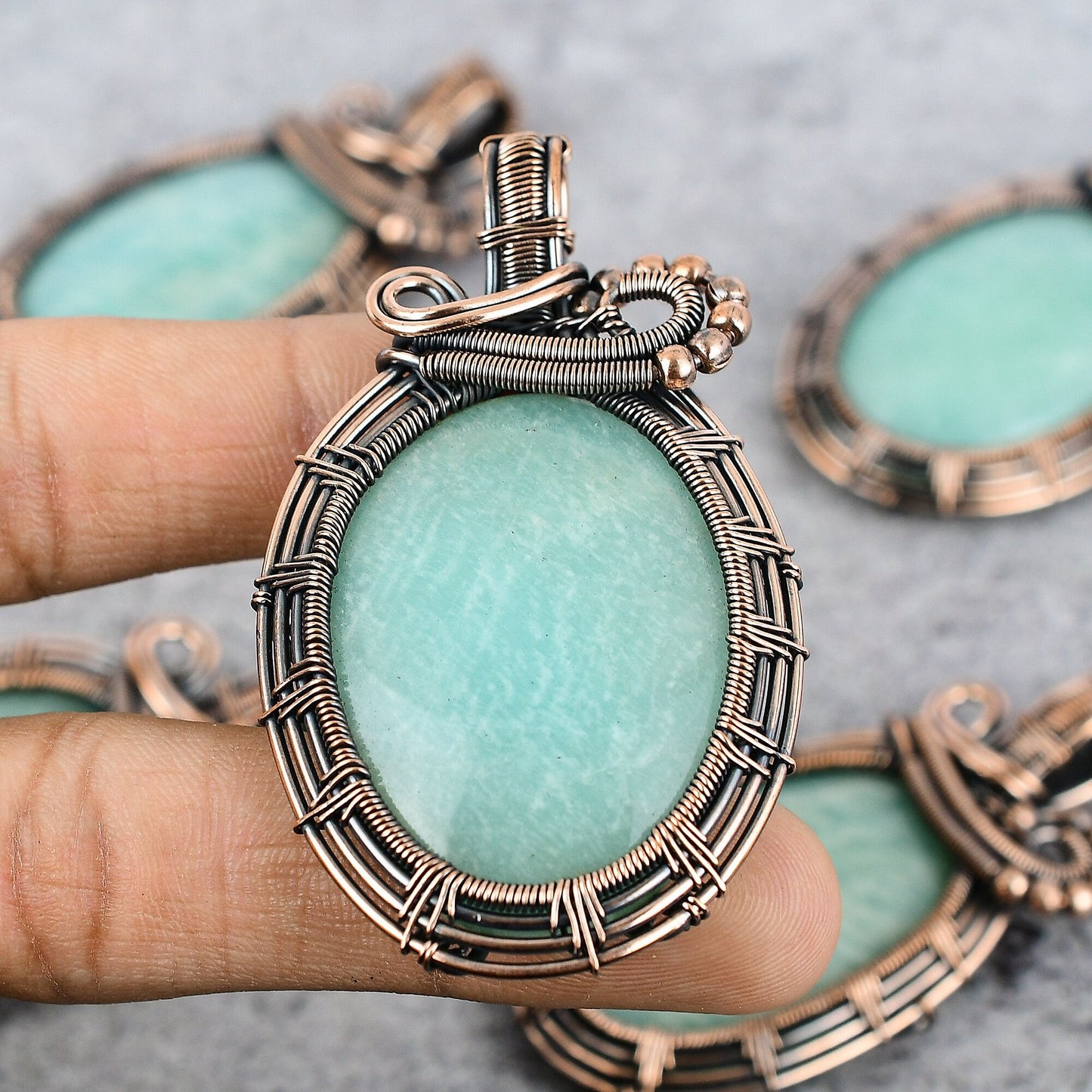 Green Amazonite Gemstone Pendant