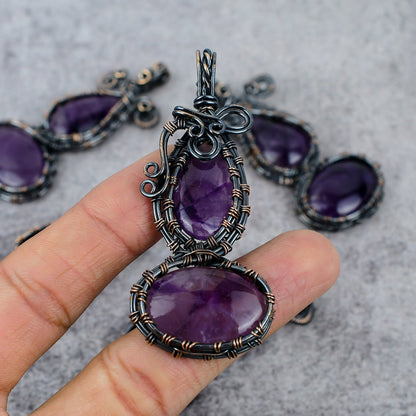 Purple Amethyst Gemstone Pendant