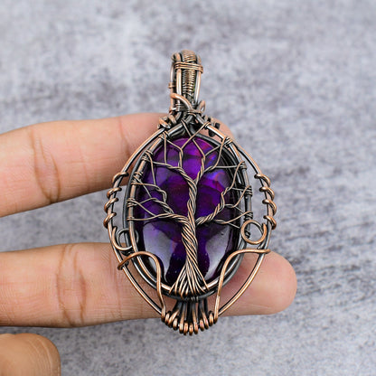 Pink Labradorite Gemstone Pendant
