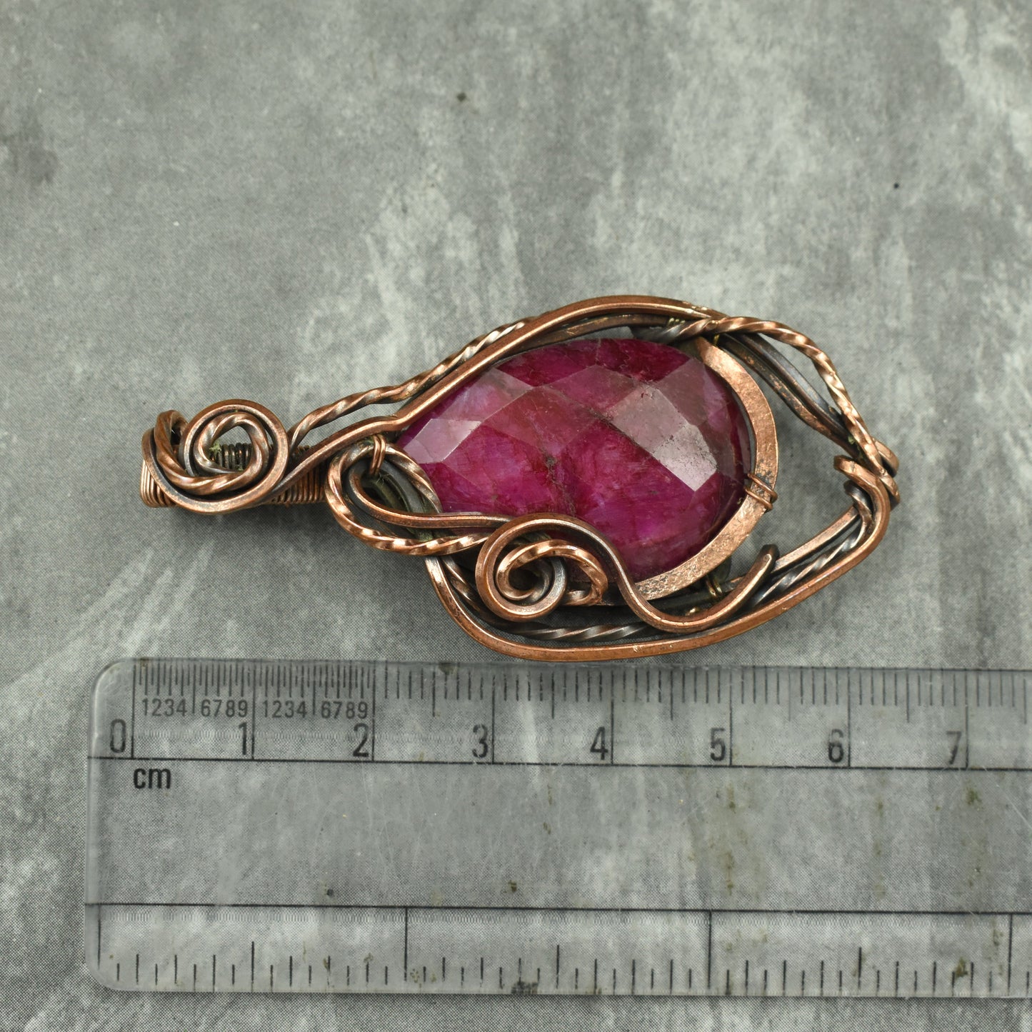 Kashmir Red Ruby Gemstone Pendant