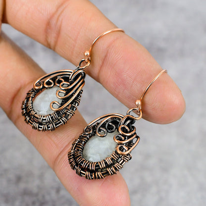 Rainbow Moonstone Gemstone Earrings