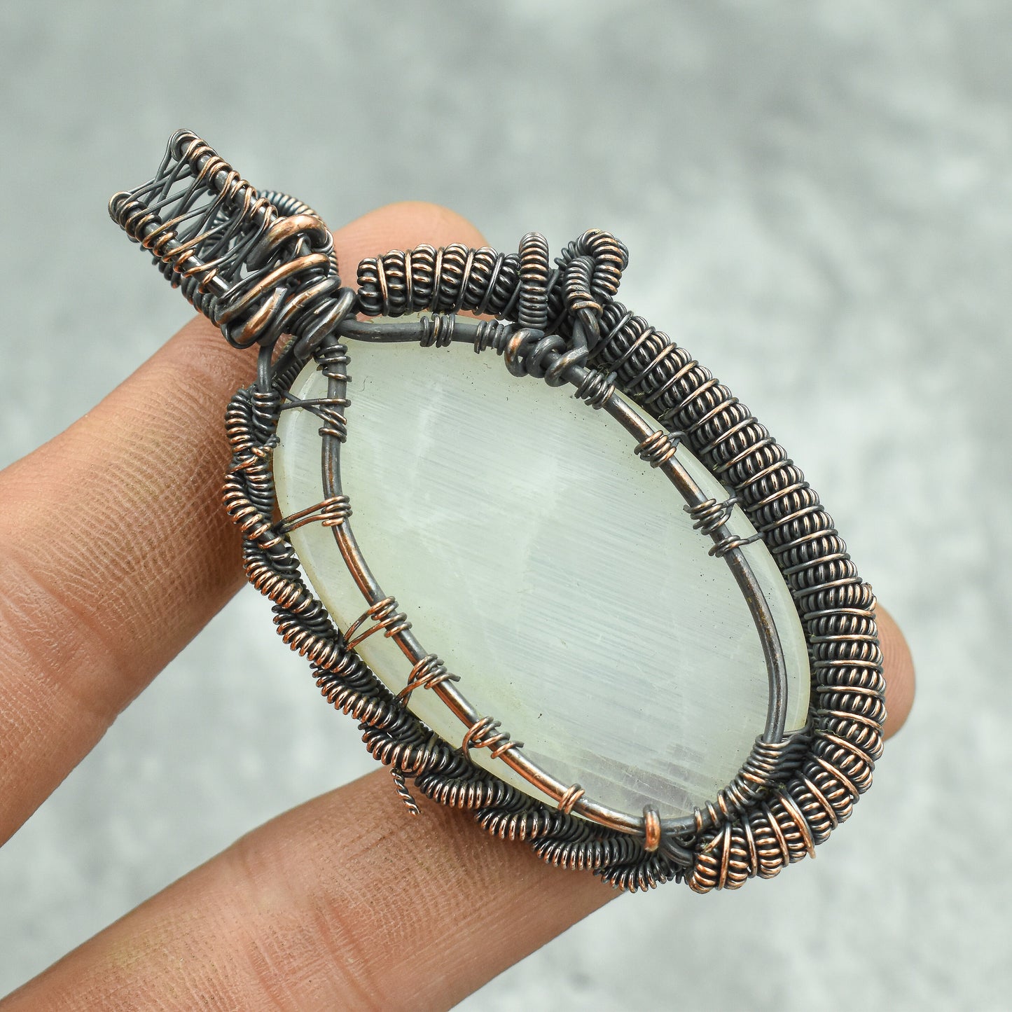 Rainbow Moonstone Gemstone Pendant