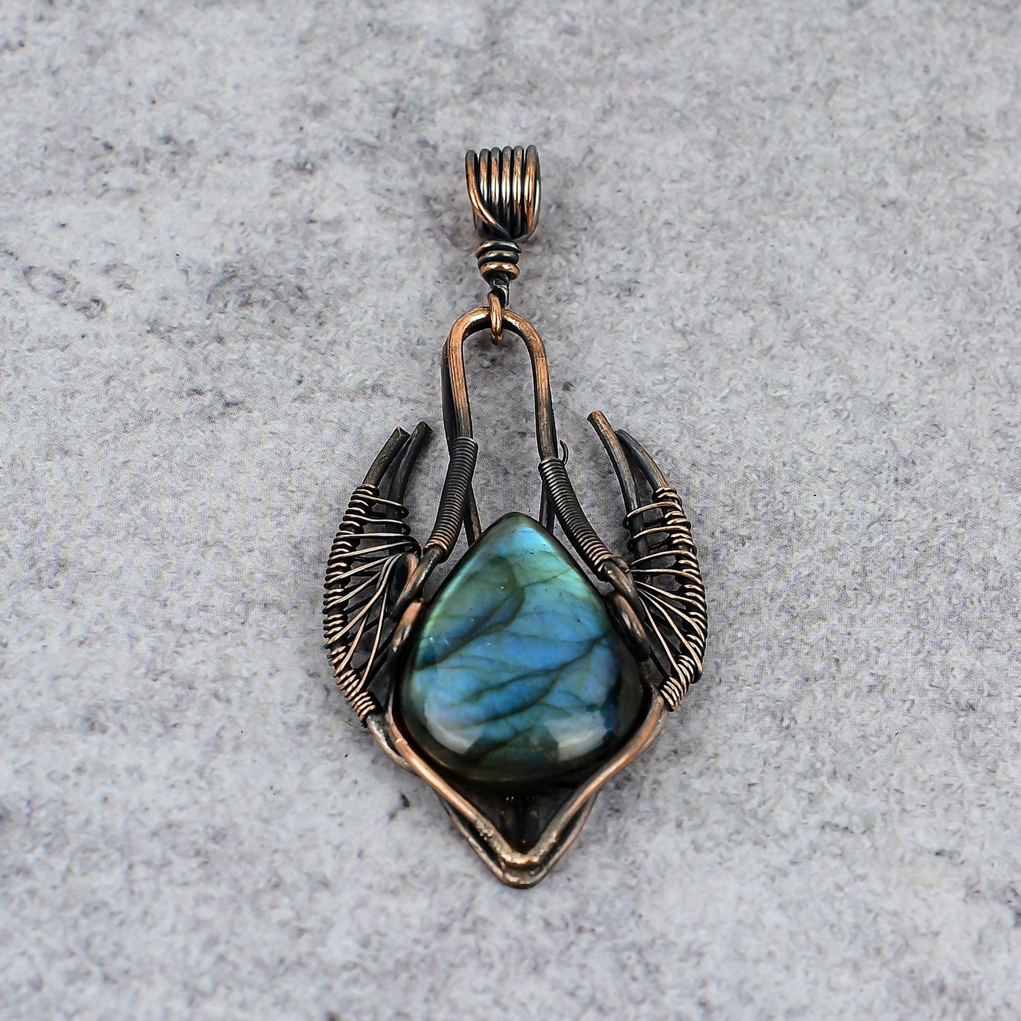 Blue Labradorite Gemstone Pendant
