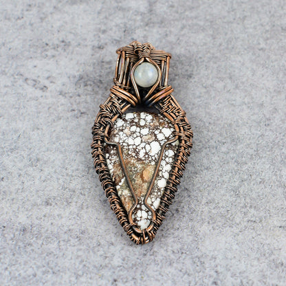 Brown Wild Horse Jasper Gemstone Pendant