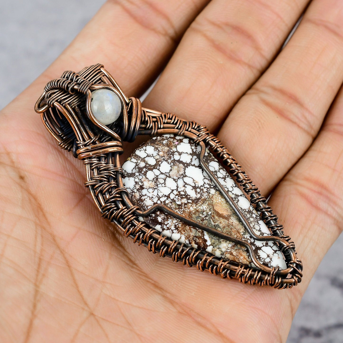 Brown Wild Horse Jasper Gemstone Pendant