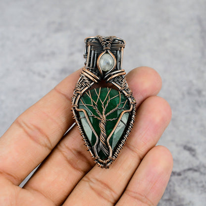 Green Emerald Gemstone Pendant