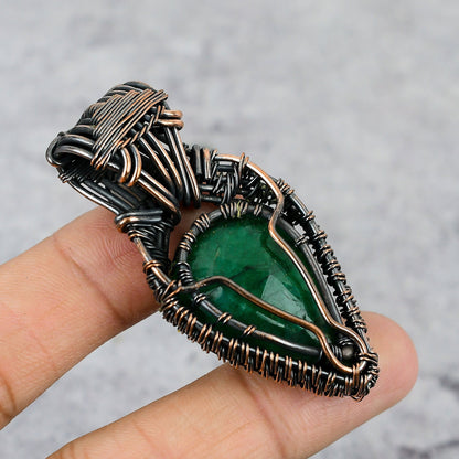 Green Emerald Gemstone Pendant