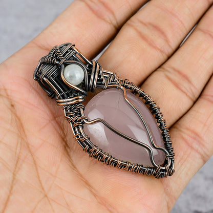 Rose Quartz Gemstone Pendant