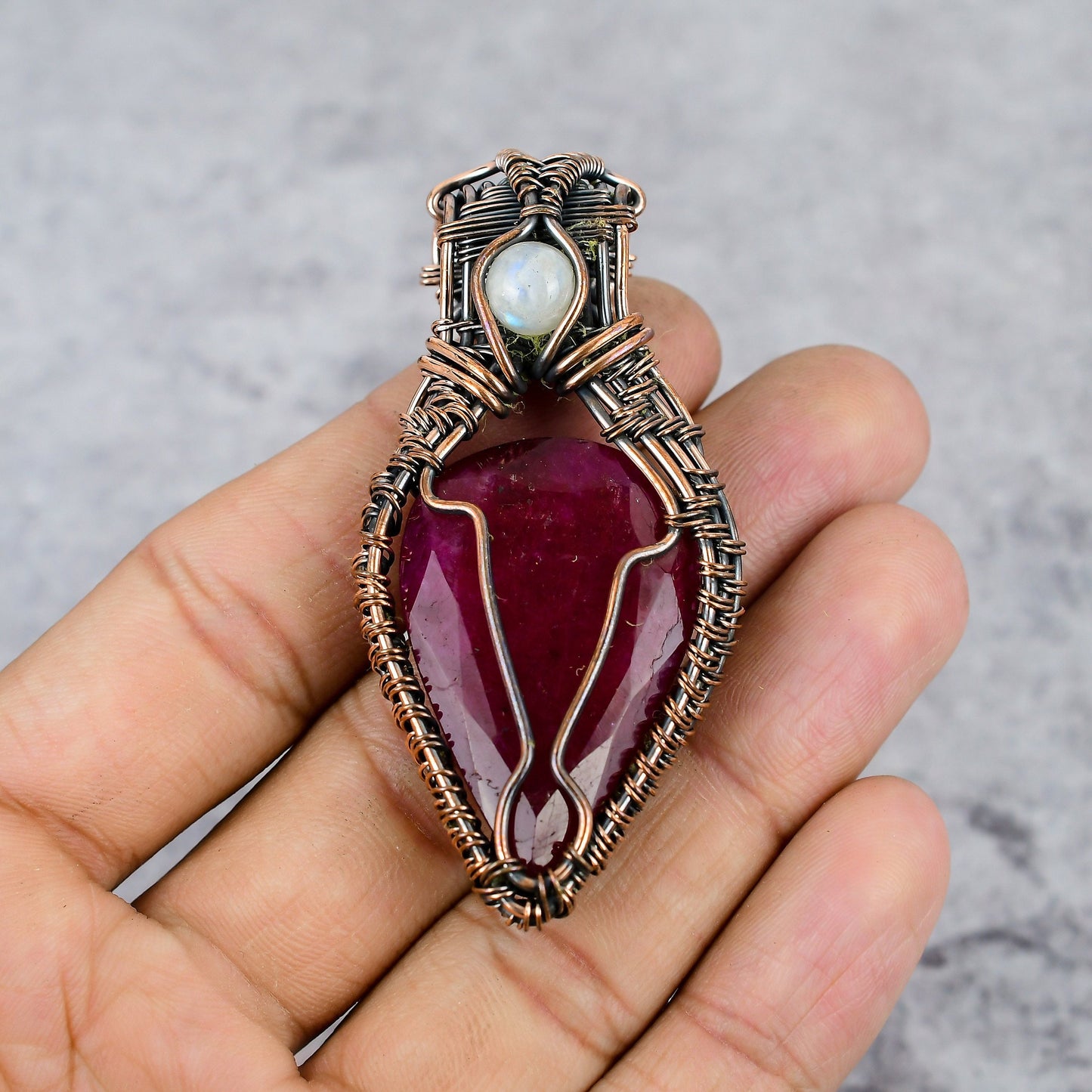 Red Ruby Gemstone Pendant