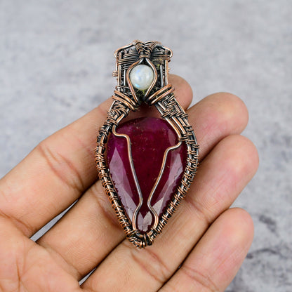 Red Ruby Gemstone Pendant