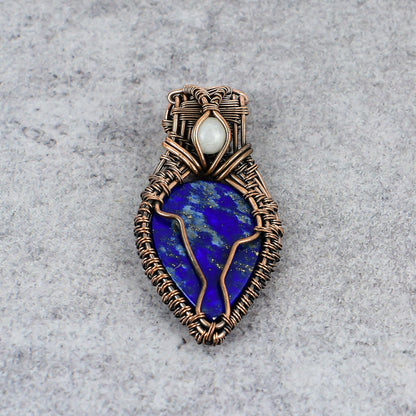 Blue Lapis Lazuli Gemstone Pendant