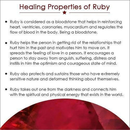 Red Ruby Gemstone Earrings