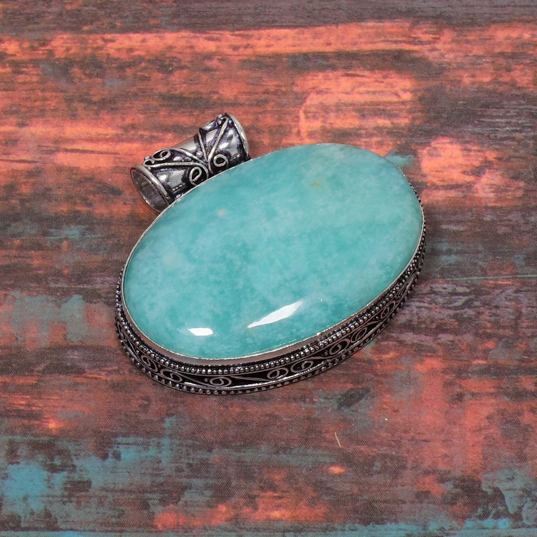 Green Amazonite Gemstone Pendant