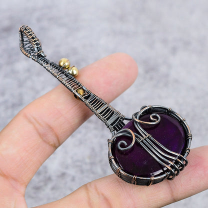 Pink Labradorite Gemstone Pendant