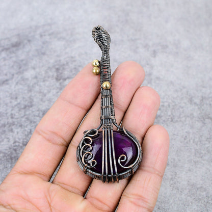 Pink Labradorite Gemstone Pendant