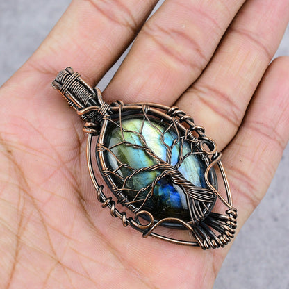 Blue Labradorite Gemstone Pendant