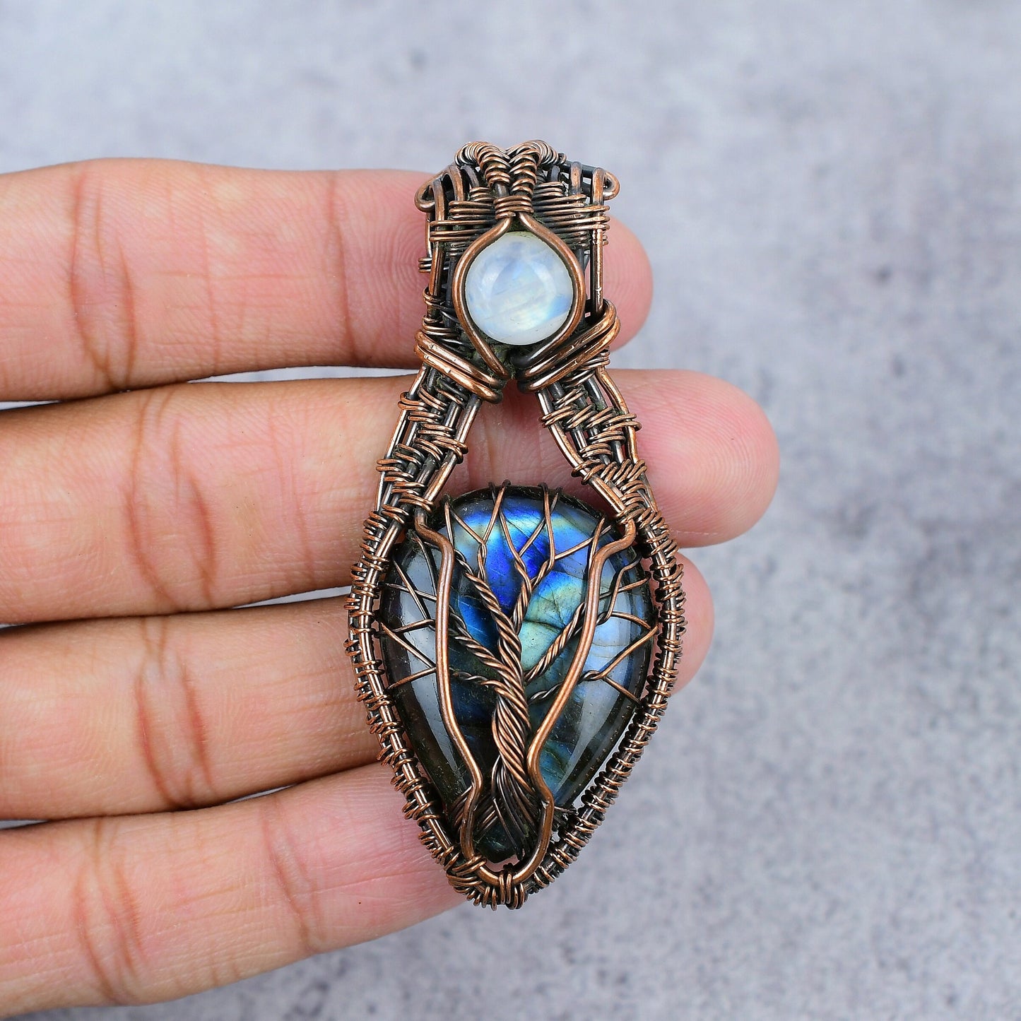 Rainbow Labradorite Gemstone Pendant
