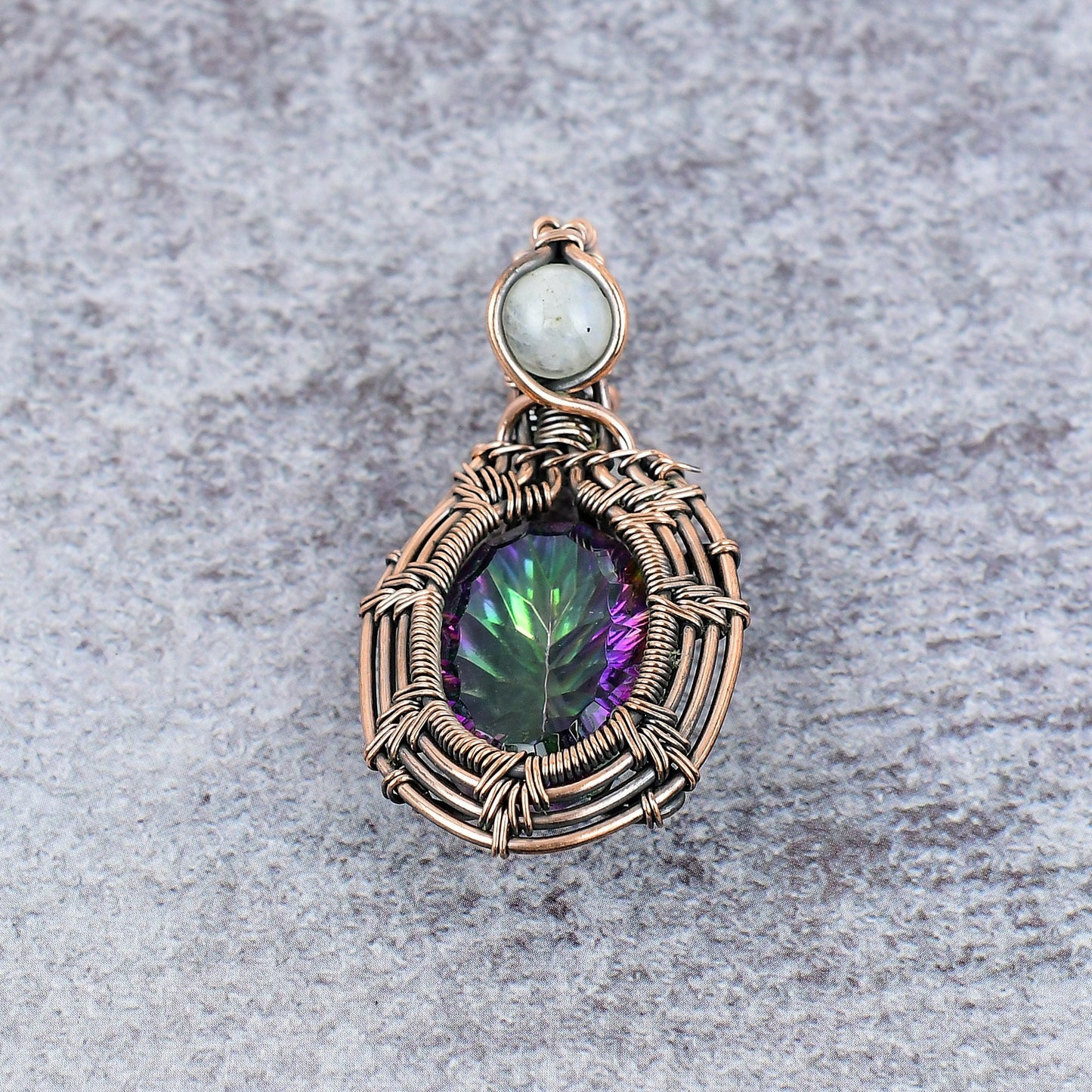 Rainbow Mystic Topaz Gemstone Pendant