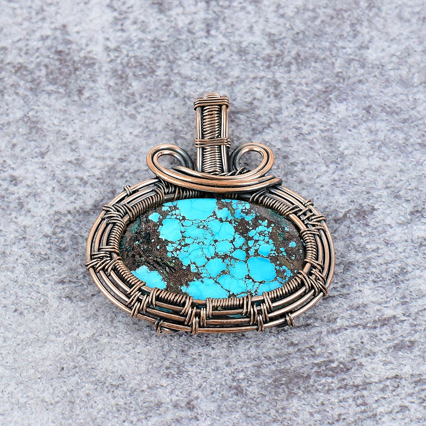 Blue Turquoise Gemstone Pendant