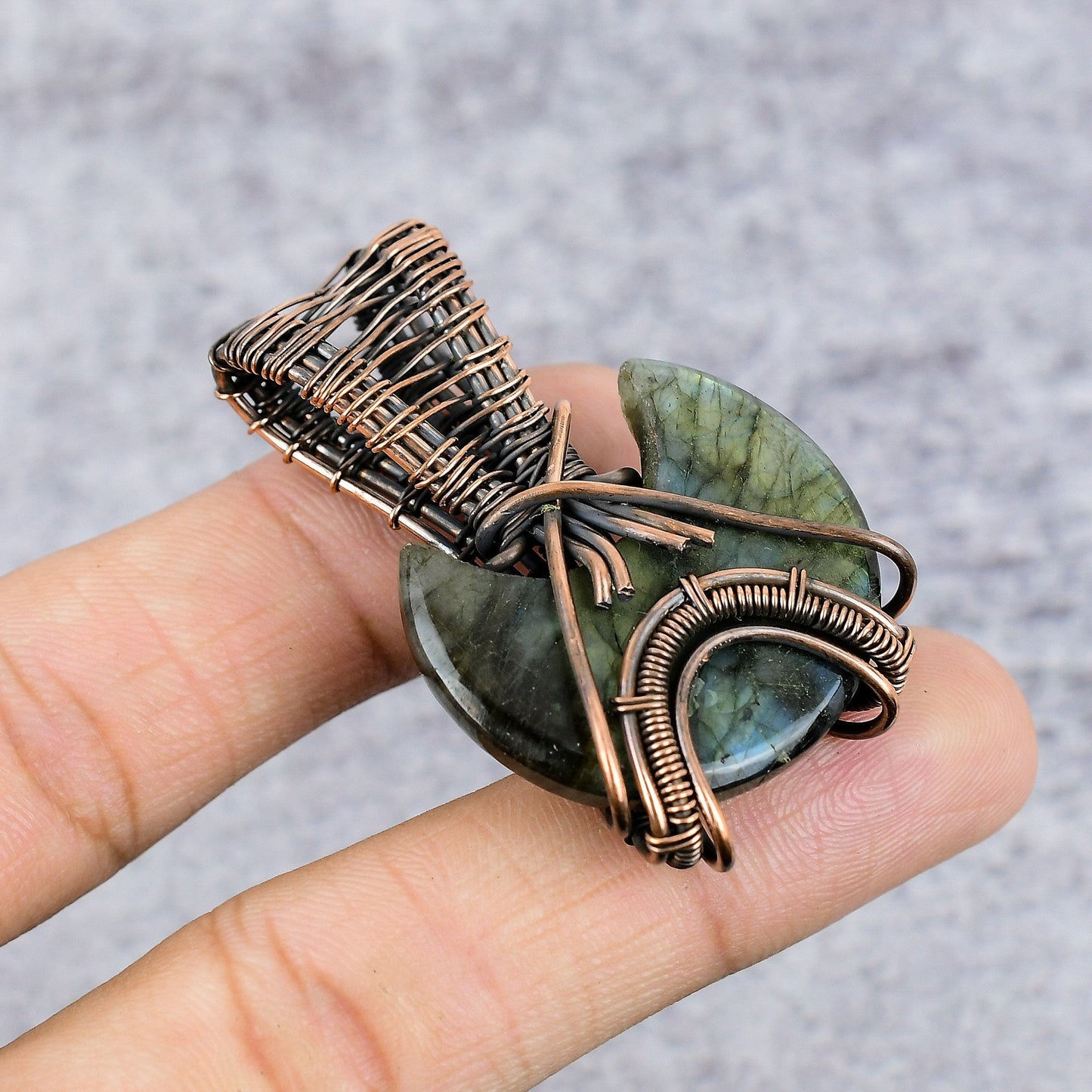 Blue Labradorite Gemstone Pendant