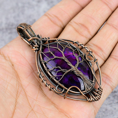 Pink Labradorite Gemstone Pendant