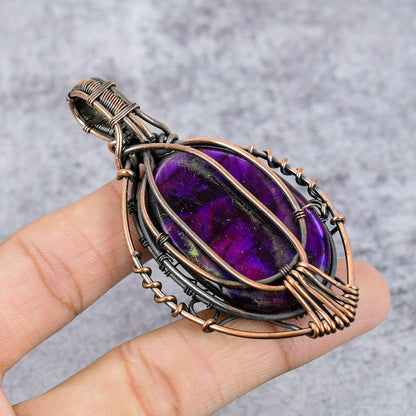 Pink Labradorite Gemstone Pendant