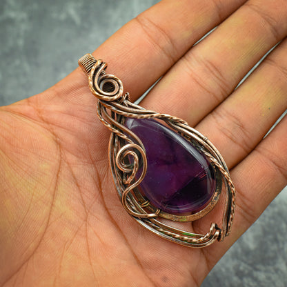 Purple Amethyst Gemstone Pendant