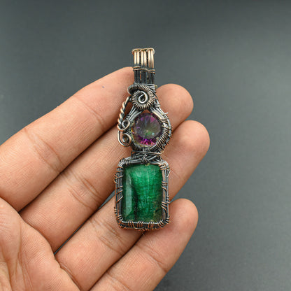 Emerald Green Gemstone Pendant
