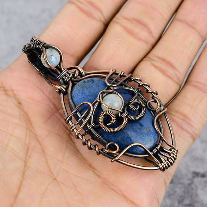 Blue Dumortierite Gemstone Pendant