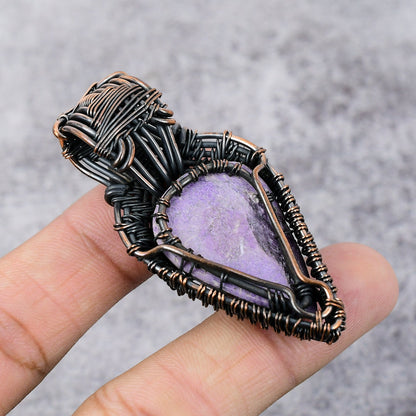 Purple Purpurite Gemstone Pendant