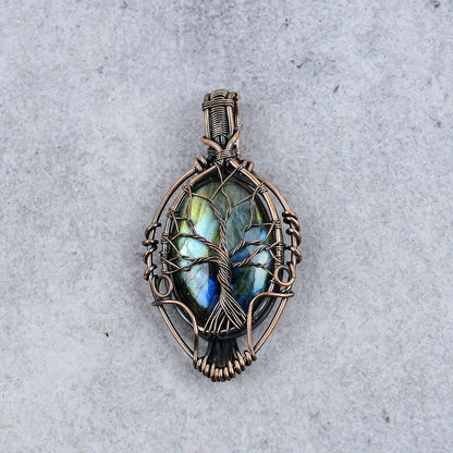 Blue Labradorite Gemstone Pendant