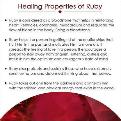 Red Ruby Gemstone Pendant