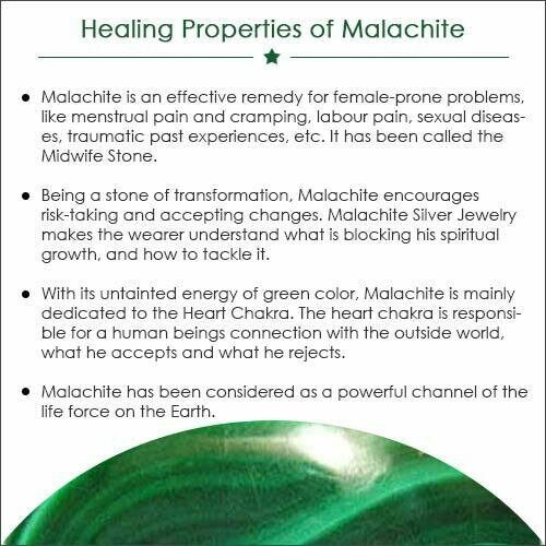 Green Malachite Gemstone Pendant