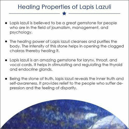 Blue Lapis Lazuli Gemstone Pendant