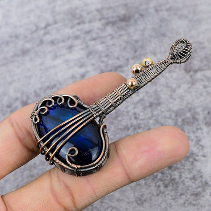 Blue Labradorite Gemstone Pendant