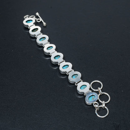 Blue Turquoise Gemstone Bracelet