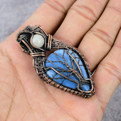 Blue Opal Gemstone Pendant