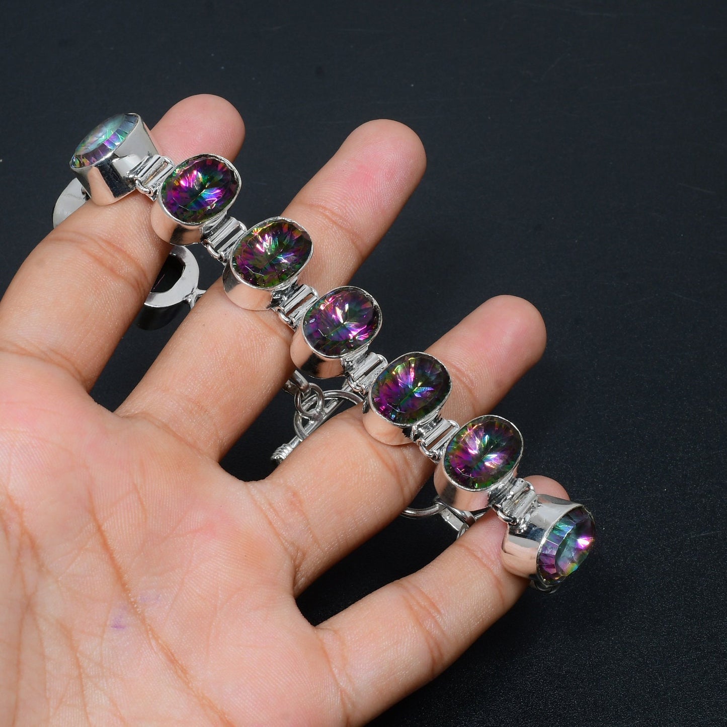 Mystic Rainbow Topaz Bracelet