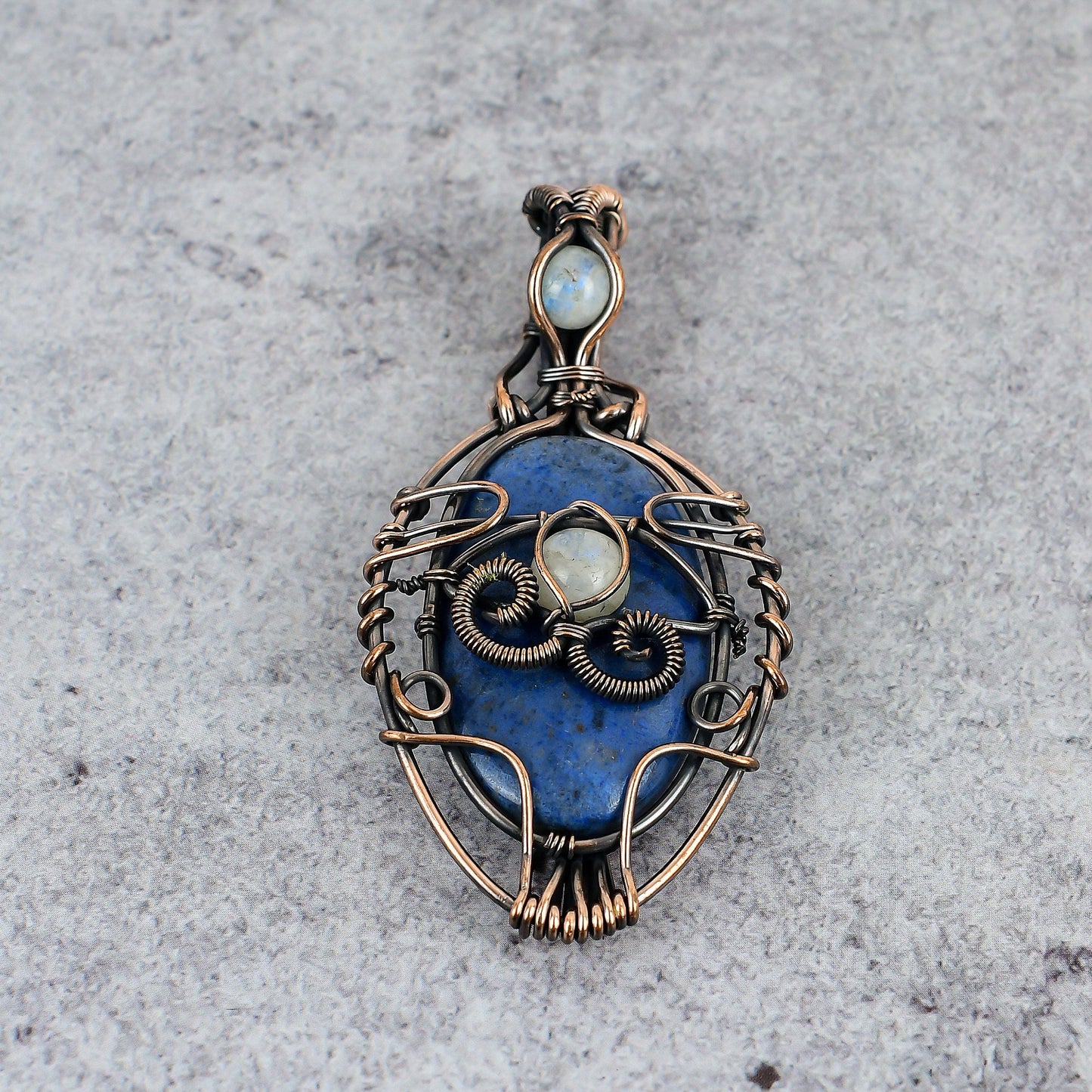 Blue Dumortierite Gemstone Pendant