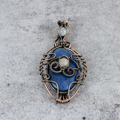 Blue Dumortierite Gemstone Pendant