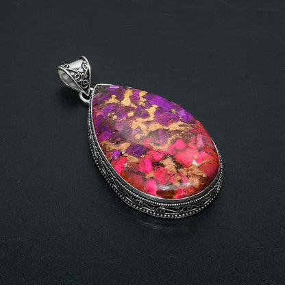 Copper Spiny Oyster Gemstone Pendant