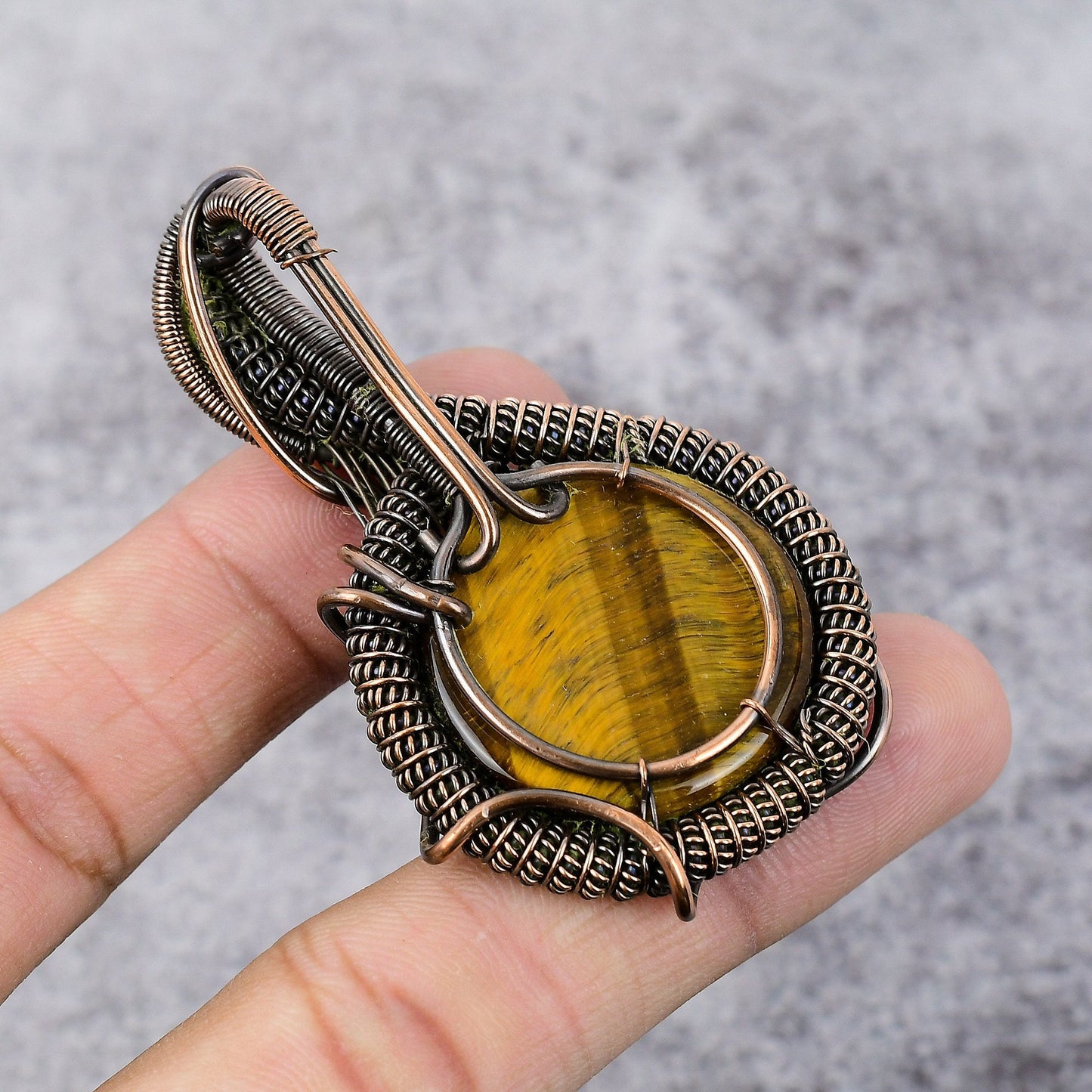 Brown Tiger Eye Gemstone Pendant