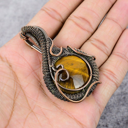 Brown Tiger Eye Gemstone Pendant