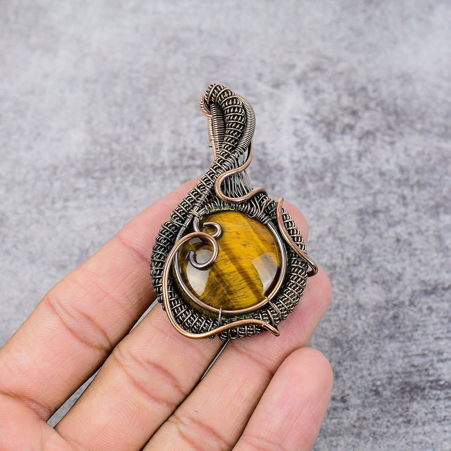 Brown Tiger Eye Gemstone Pendant