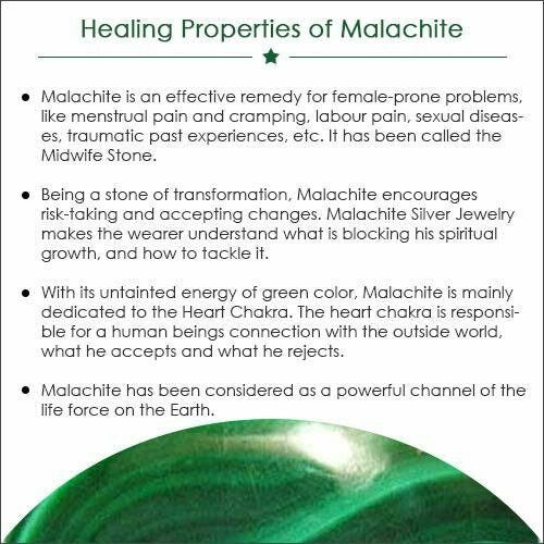 Green Malachite Gemstone Pendant