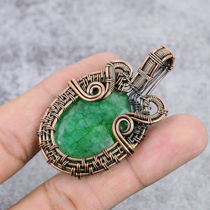 Green Emerald Gemstone Pendant