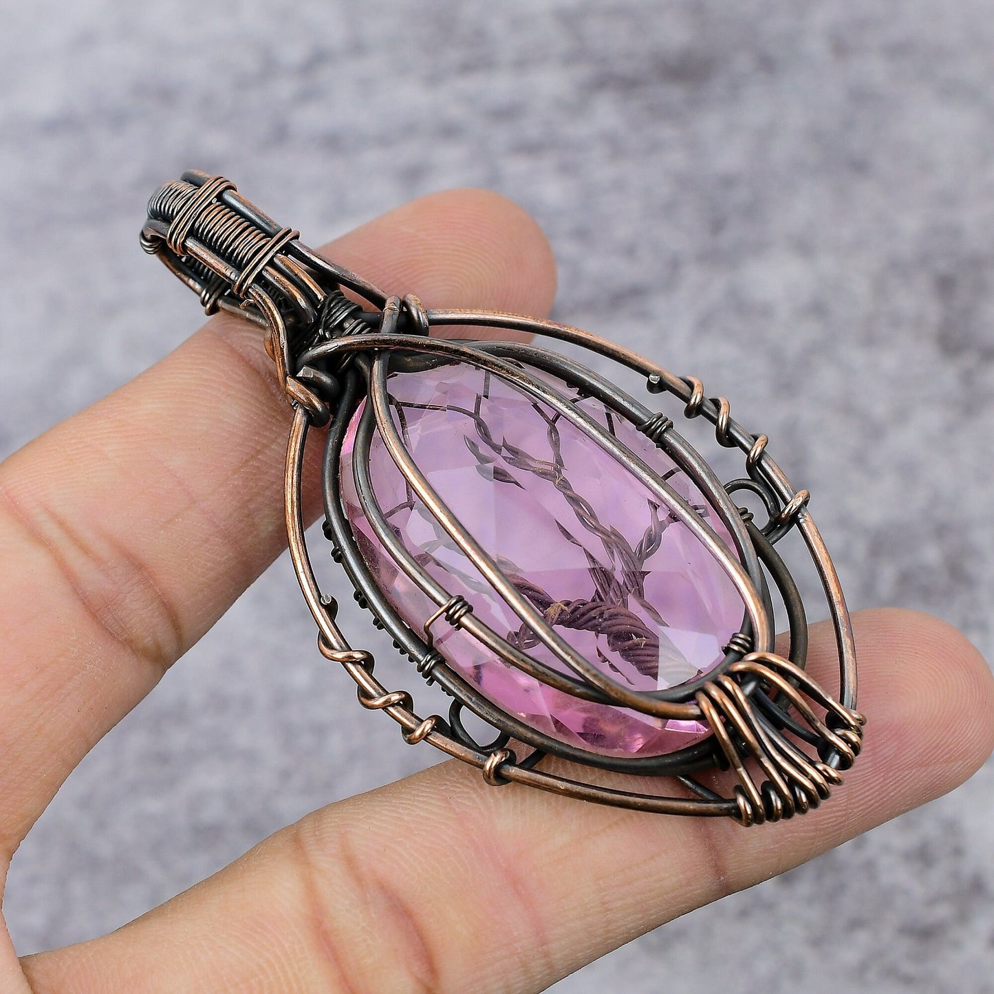 Pink Kunzite Gemstone Pendant