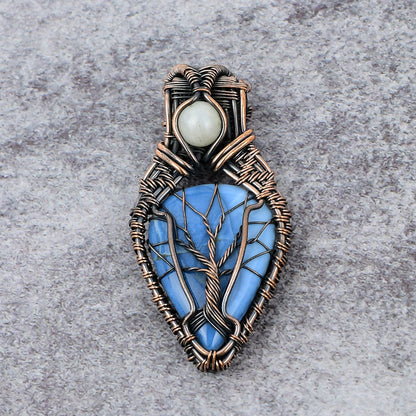 Blue Opal Gemstone Pendant
