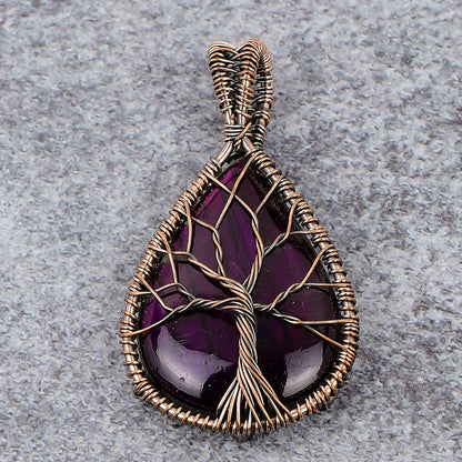 Pink Fire Labradorite Gemstone Pendant